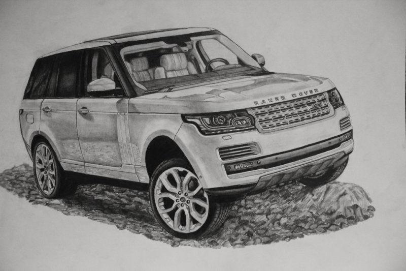 Land Rover range Rover Evoque чертеж