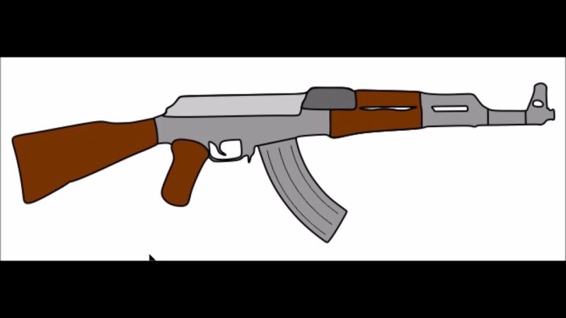 Рисунок автомата АК-47