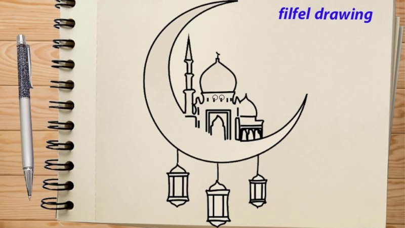 Рисунки на Рамадан для детей