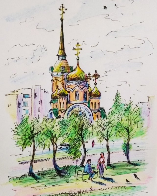 Липецк рисунки города