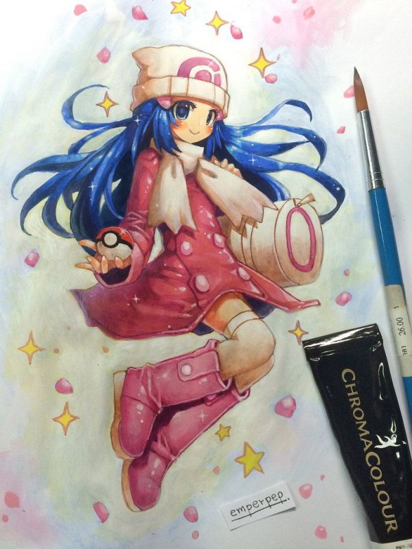 рисунки девушек из аниме