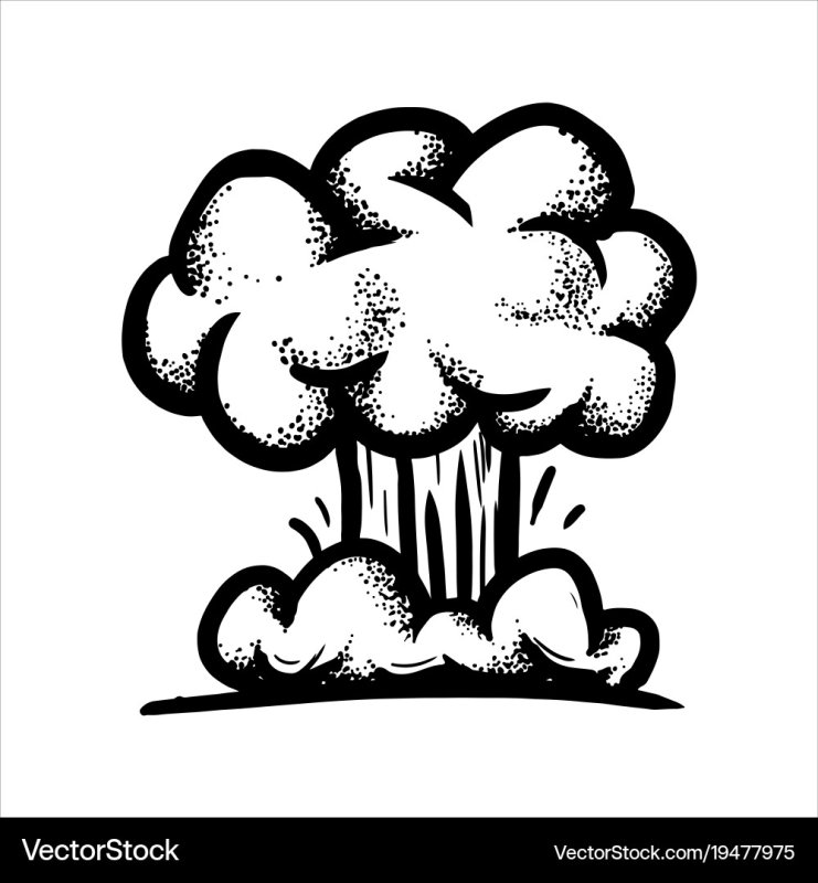 Ядерный гриб эскиз