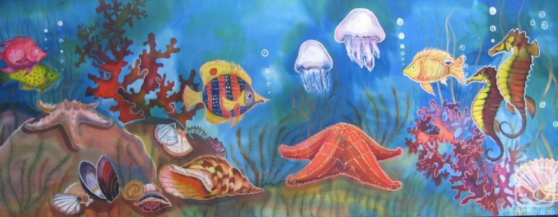 Рисование для детей подводный мир
