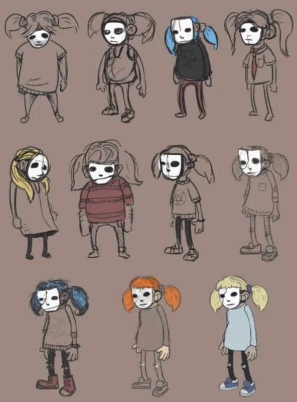 Салли фейс концепт арт