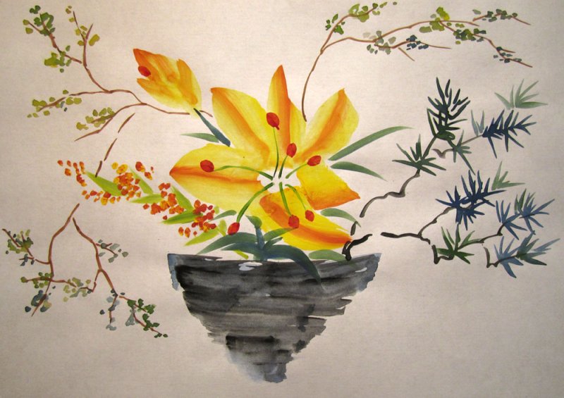 японская икебана