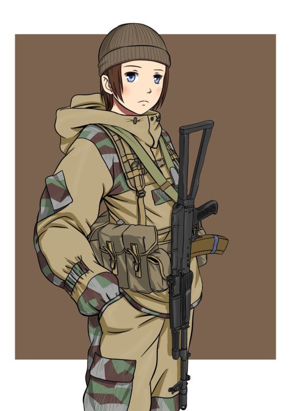 Аниме военный солдат