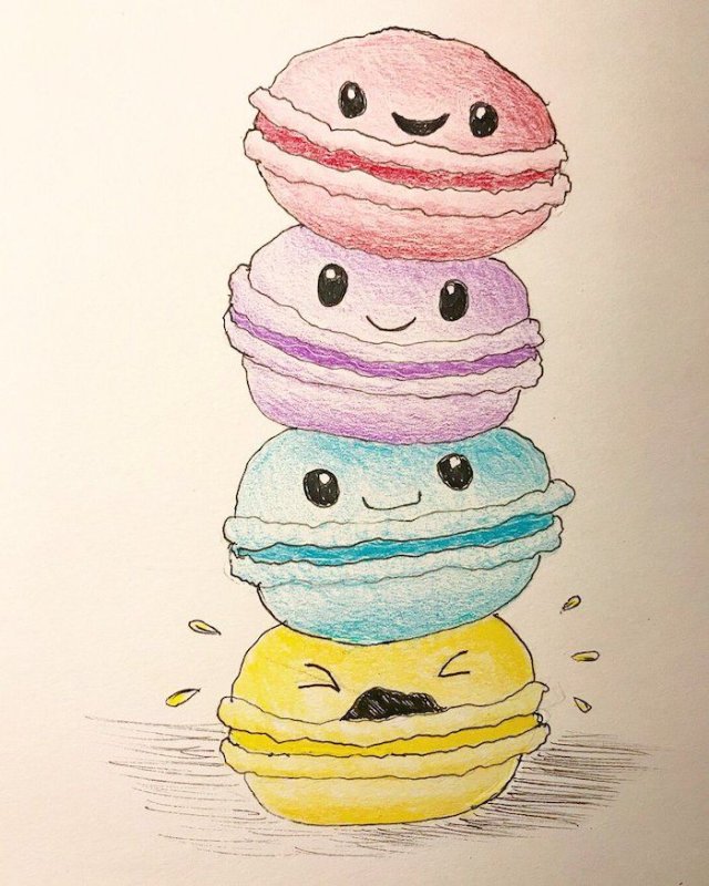 Рисунки для срисовки еда