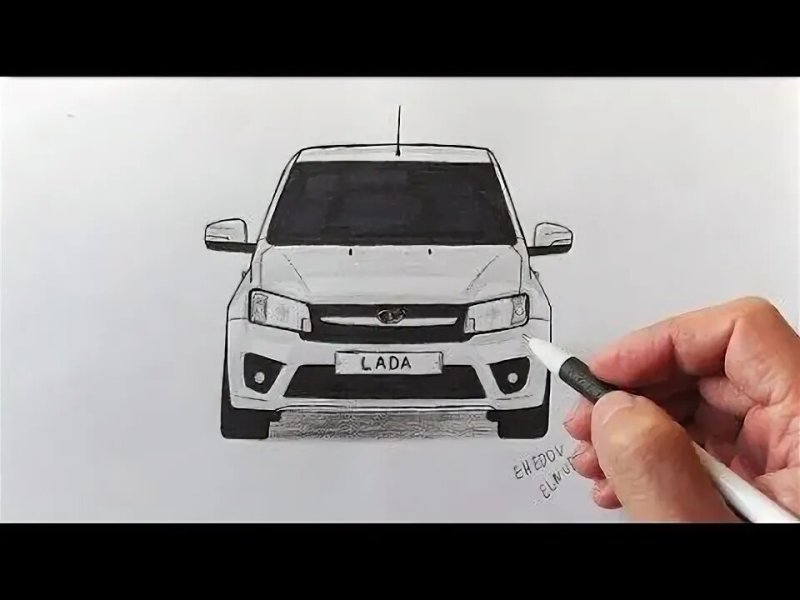 Рисунок Лады Гранты карандашом