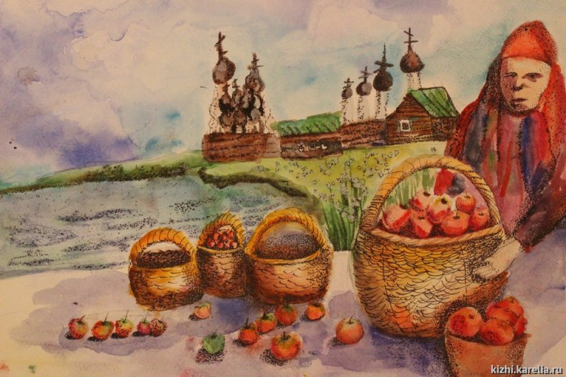 Яблочный спас живопись