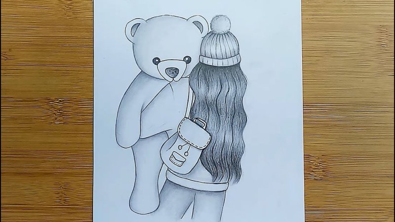Рисунок медведя для срисовки