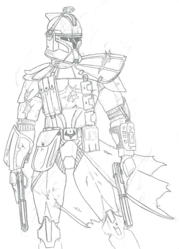 раскраски звёздные войны клоны