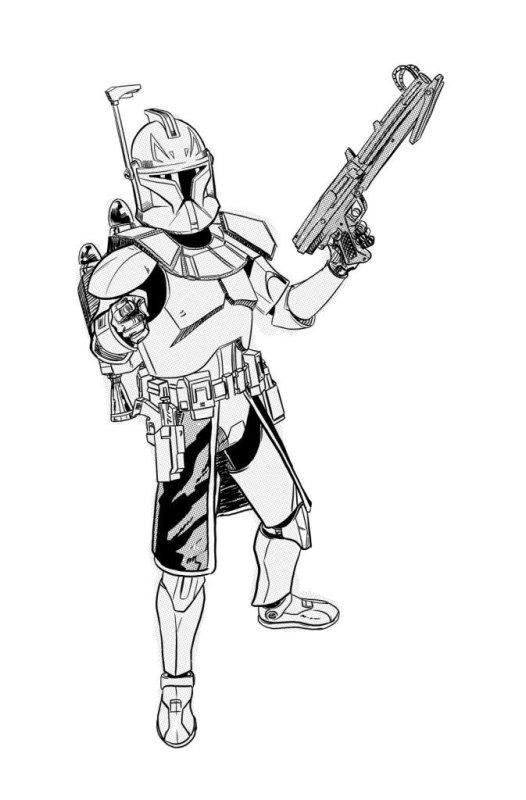 Star Wars раскраска клоны
