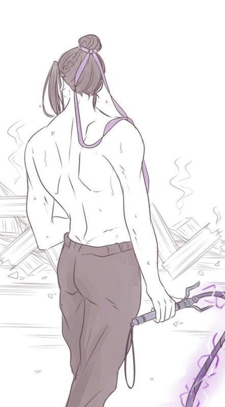 Рисунок Чэн Сяо без цвета