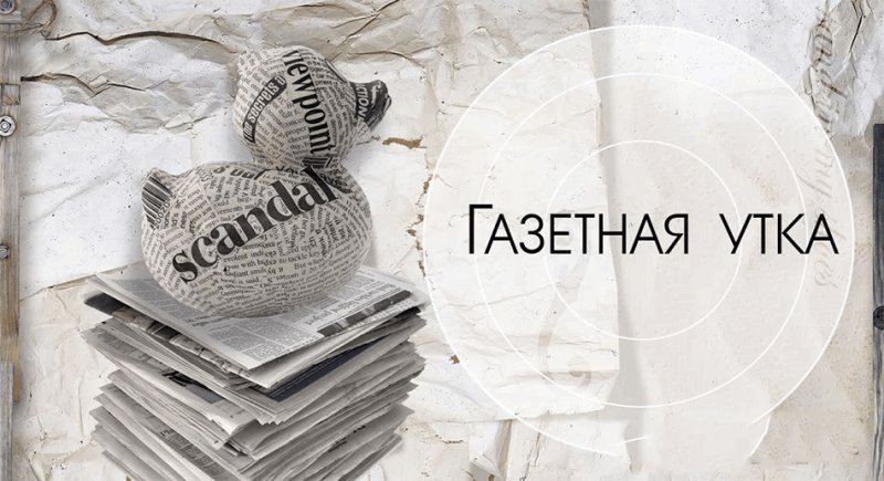 Газетная утка фразеологизм
