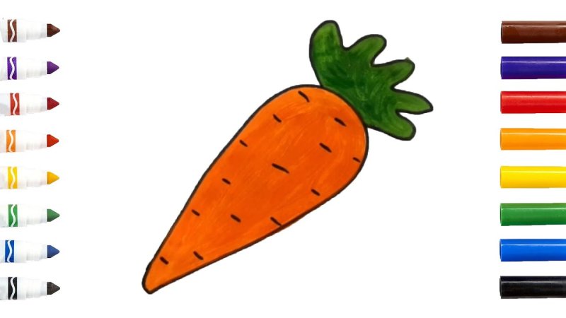 морковь для рисования