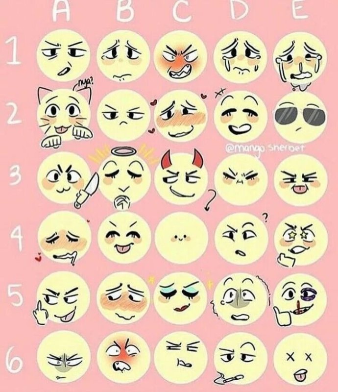 эмоции для рисования