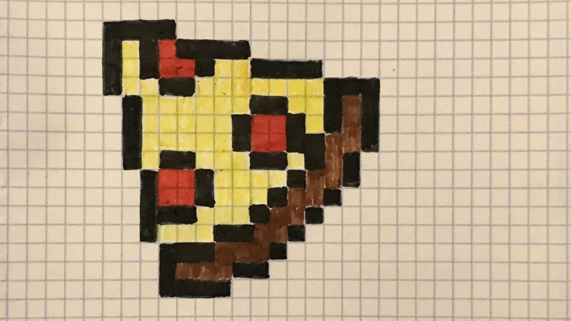 пицца по клеточкам