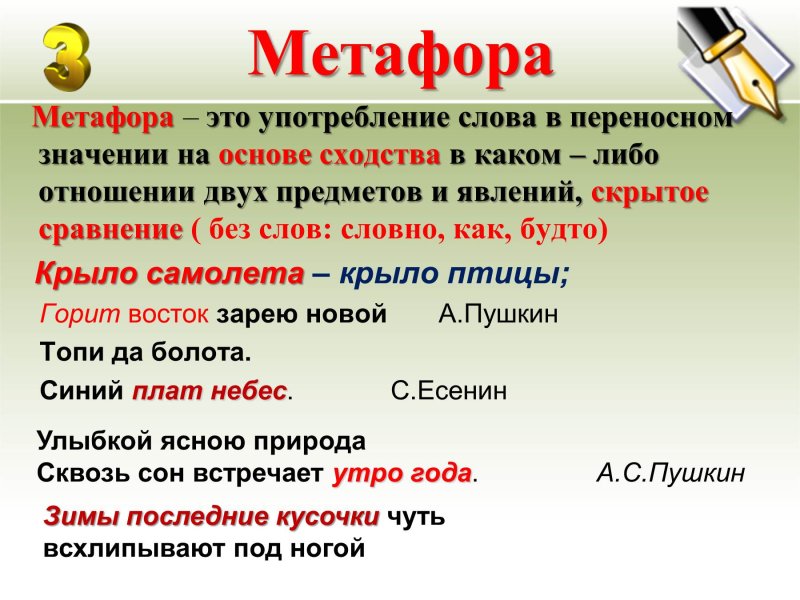 Метафора это