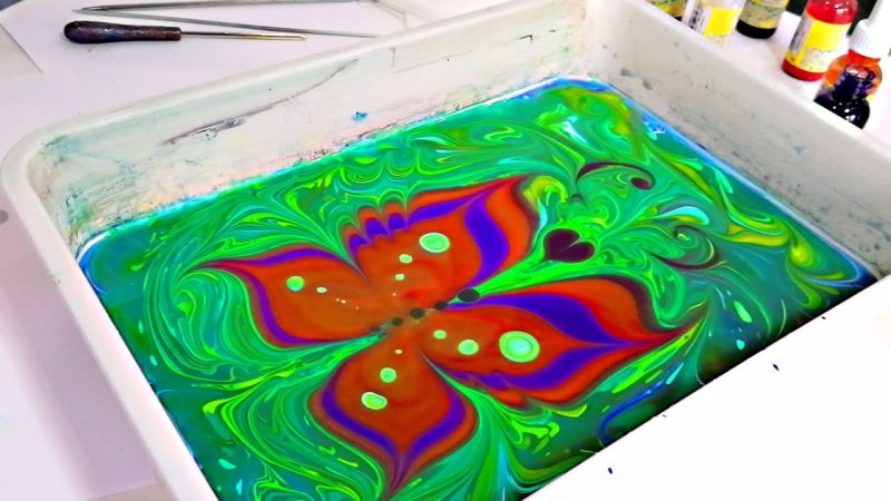 Техника рисования эбру