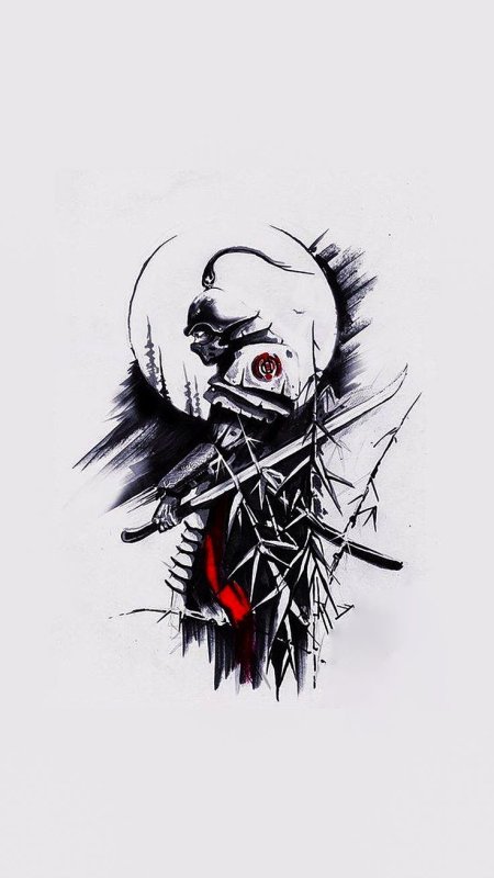 Самурай эскиз