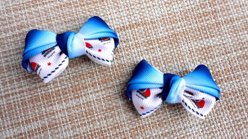 школьные банты из репсовой ленты