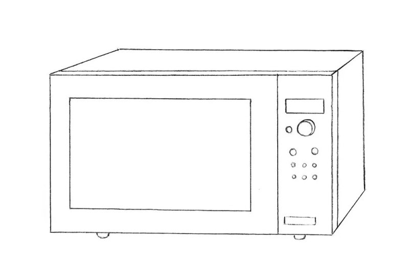 Микроволновка раскраска