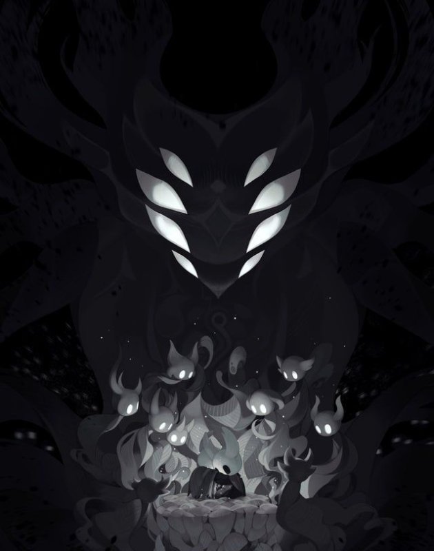 Лорд теней Hollow Knight арт