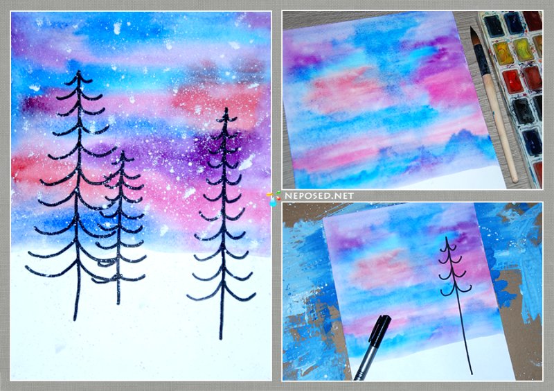 идеи для рисунка акварелью