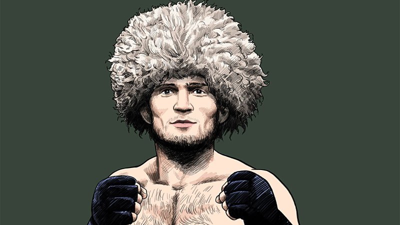 Рисунок Хабиба Нурмагомедова