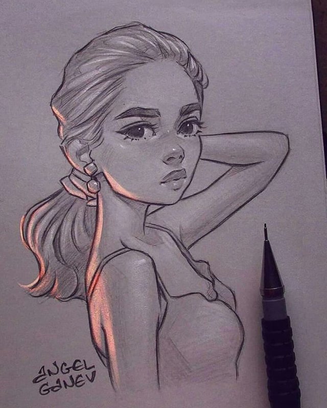 Рисунки для скетчбука девушки