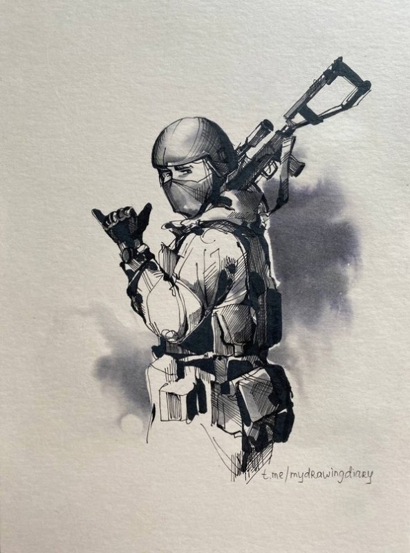 ЧВК Вагнер рисунок