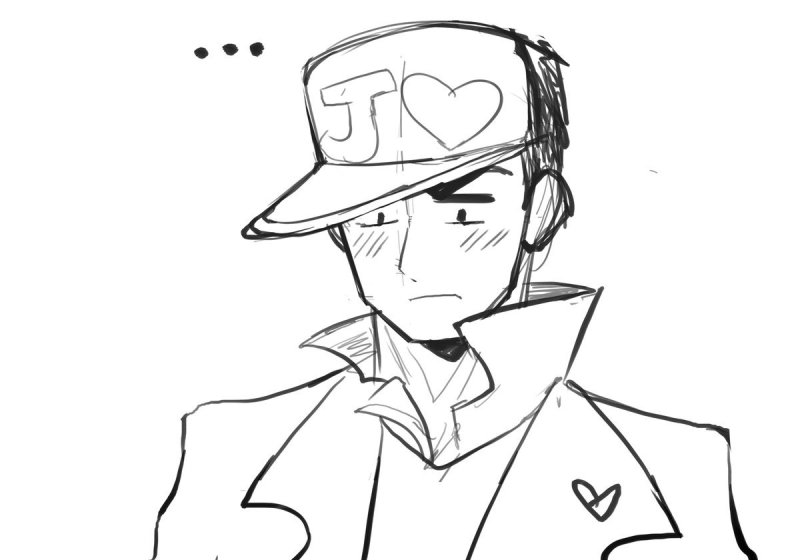 джотаро для срисовки