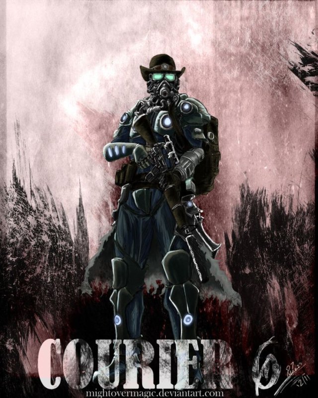 Fallout New Vegas курьер арт