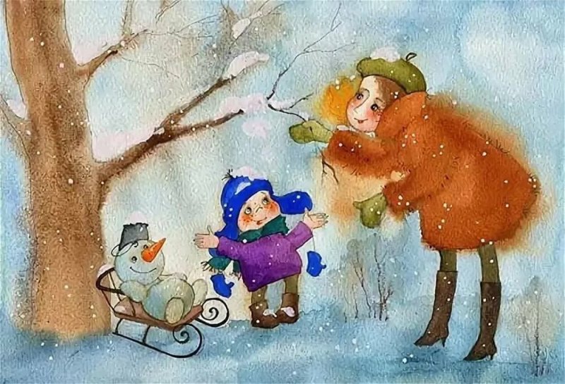 Зимние акварели Виктории Кирдий