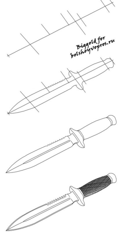 Рисунки для срисовки оружие