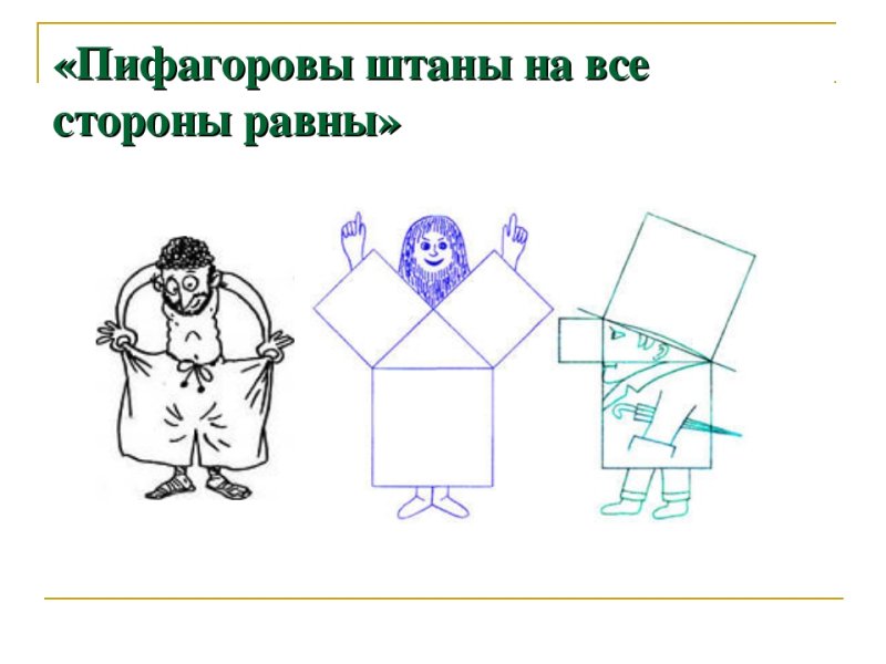 Пифагоровы штаны рисунок