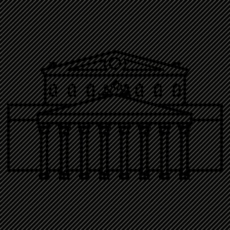 Большой театр классицизм рисунок карандашом