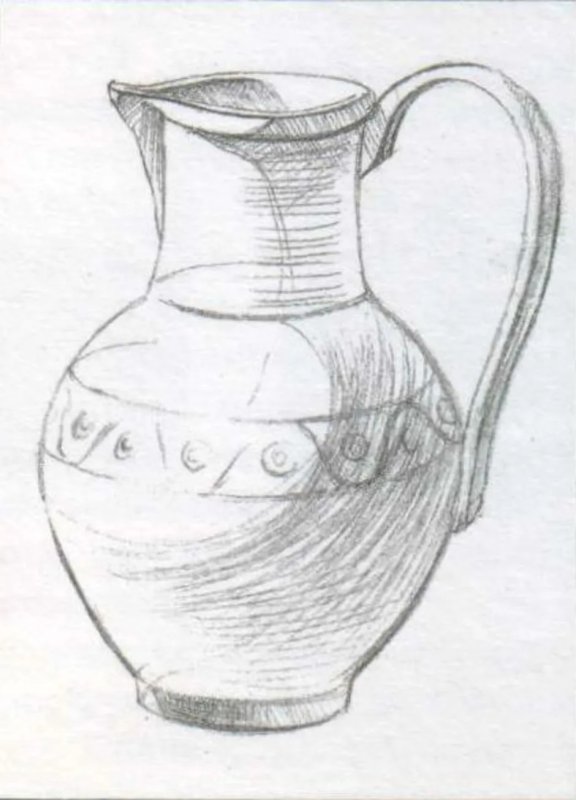 Рисование Крынки карандашом