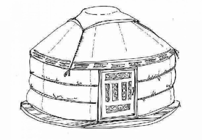 Казахская юрта