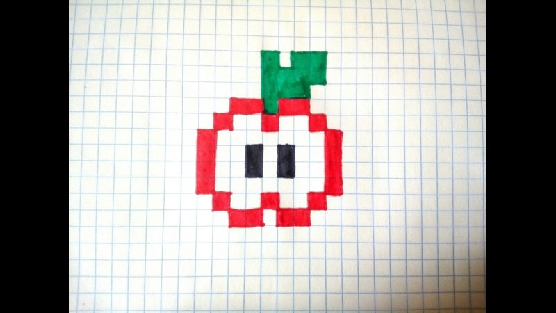 Маленькие рисунки по клеточкам легкие