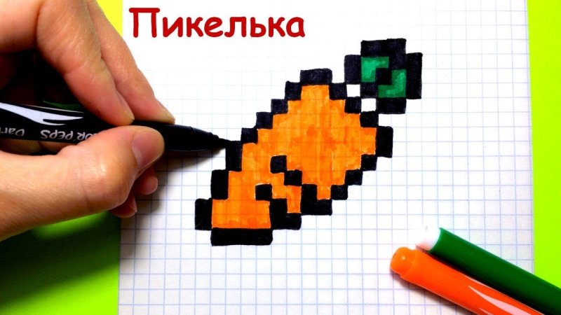 Рисунки по клеточкам майнкрафт