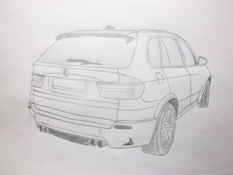 БМВ х5 е53 рисунок