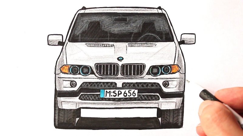 БМВ х5 е53 карандашом