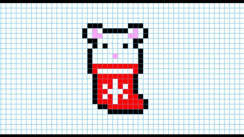 Рисунки по клеткам маленькие