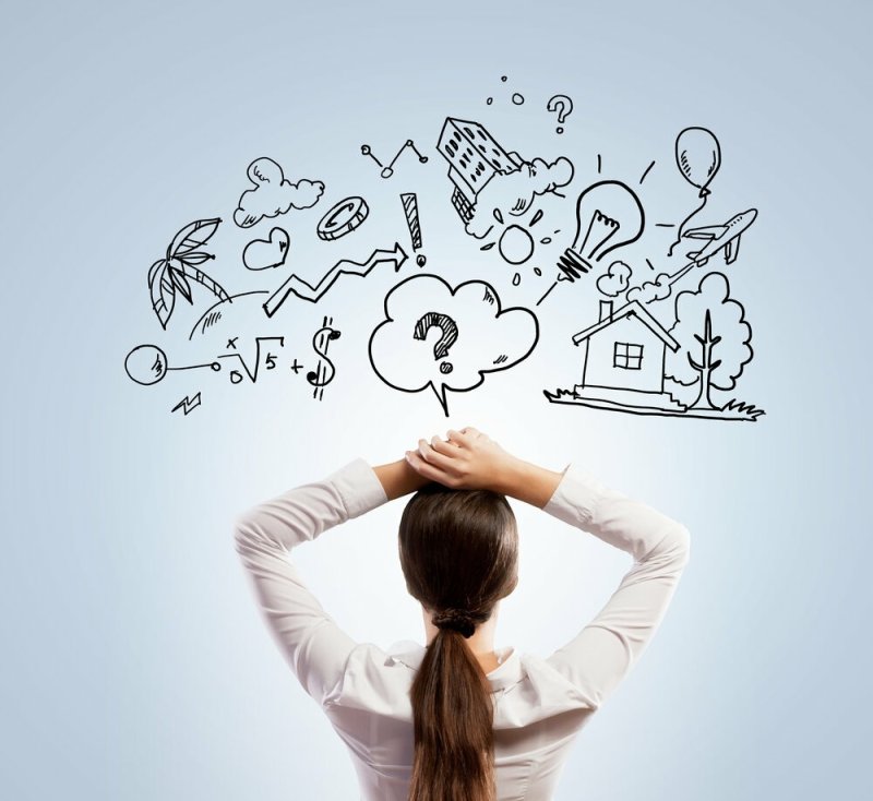 много идей в голове