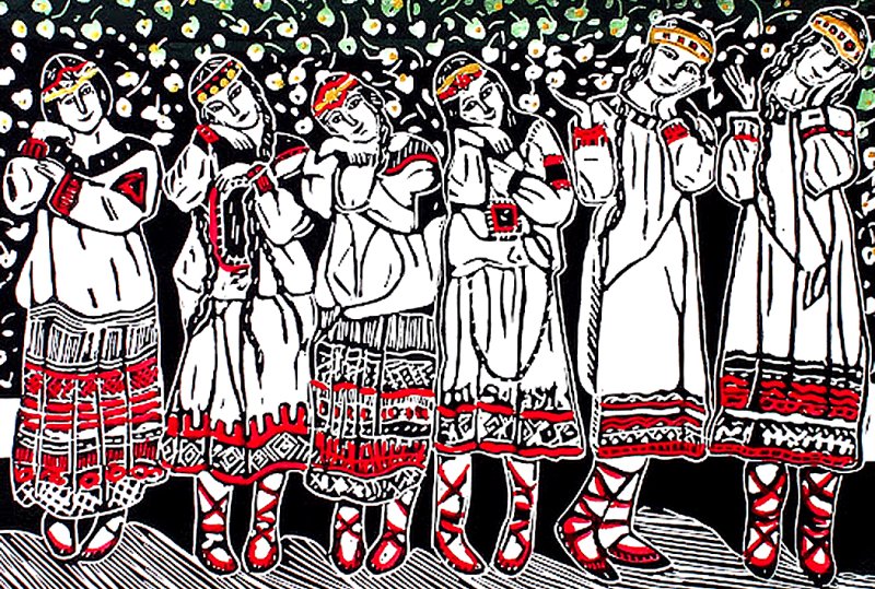 Рерих Весна Священная костюмы