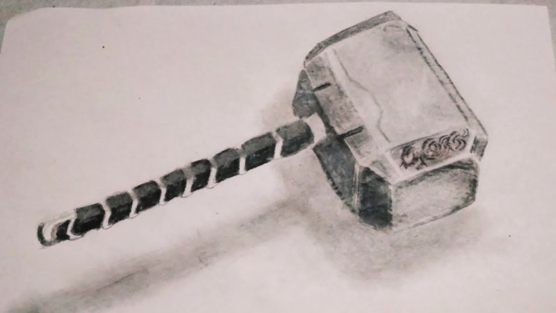 Молот рисунок карандашом