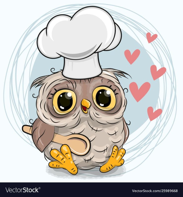 сова мультяшная