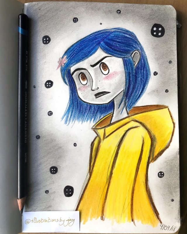 Идеи для рисунков Коралина в стране кошмаров