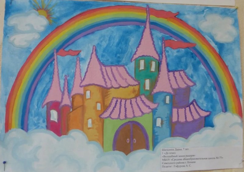 сказочный дворец рисование в подготовительной группе